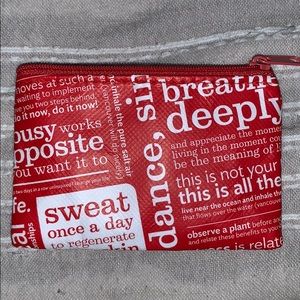 Lulu lemon mini wallet and reusable bag